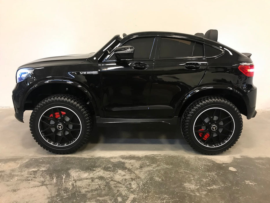 Mercedes GLC 63 AMG 4WD 2-Persoons Kinderauto 12V + 2.4G RC (zwart) - Trapautodealer