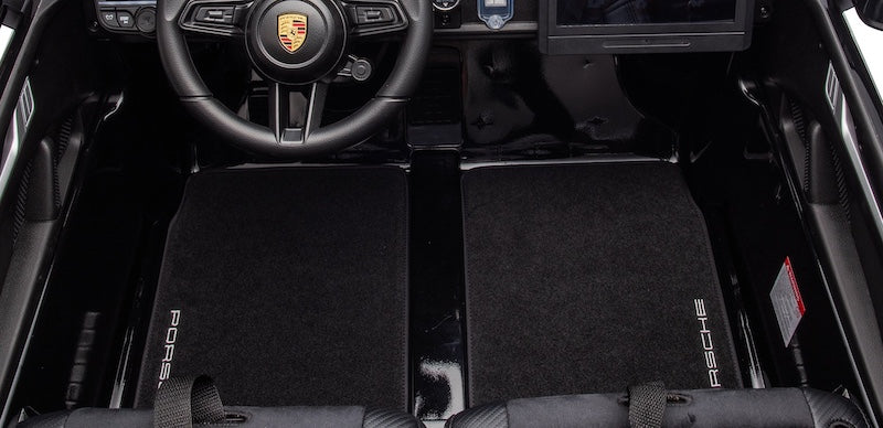 Porsche 911 GT3 kinderauto 24V 4WD MP4 2 persoons (Zwart) - Trapautodealer