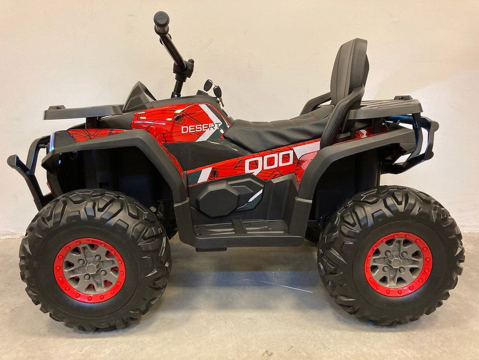Elektrische Kinderquad Spider 12V Rood - Met Spider Print - Trapautodealer