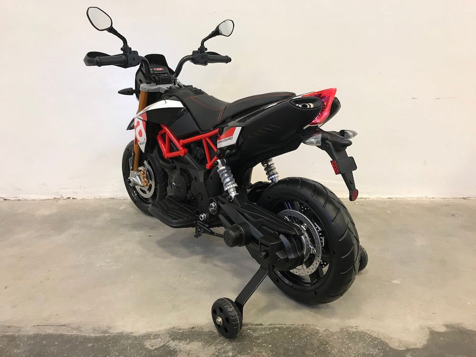 Aprilia Dorsoduro 900 Kindermotor 12V (zwart) - Trapautodealer