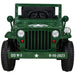 Army Legerjeep 4WD 1-Persoons Kinderauto 12V + 2.4G RC (Willys Look) - Trapautodealer