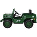 Army Legerjeep 4WD 1-Persoons Kinderauto 12V + 2.4G RC (Willys Look) - Trapautodealer