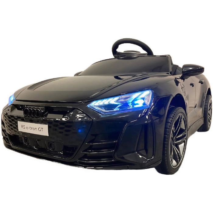 Audi RS E-Tron GT Kinderauto 12V 4WD + 2.4G RC (zwart) - Trapautodealer