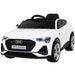Audi E-Tron Sportback Auto voor Kinderen 12V + 2.4G RC (wit) - Trapautodealer
