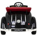 Audi Horch Oldtimer Kinderauto 12V + 2.4G Afstandsbediening (zwart/grijs) - Trapautodealer