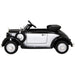 Audi Horch Oldtimer Kinderauto 12V + 2.4G Afstandsbediening (zwart/grijs) - Trapautodealer