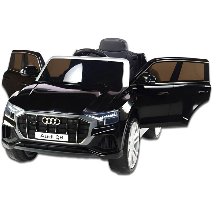 Audi Q8 Accu Auto 12 Volt + 2.4G RC (zwart) - Trapautodealer