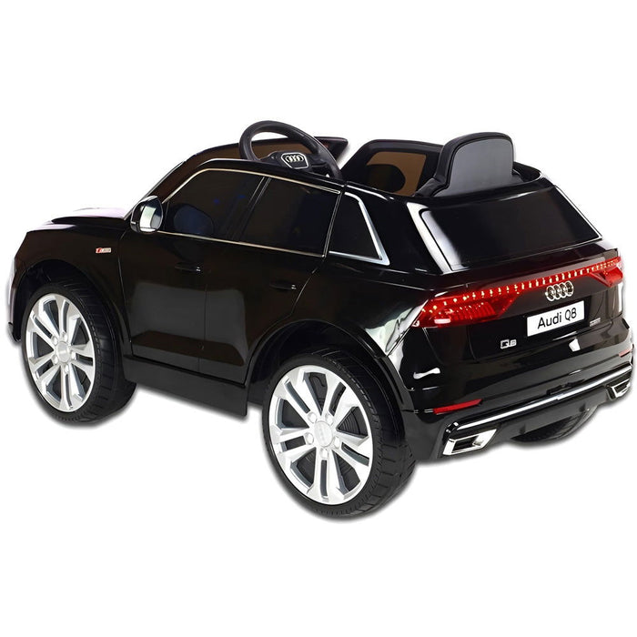 Audi Q8 Accu Auto 12 Volt + 2.4G RC (zwart) - Trapautodealer