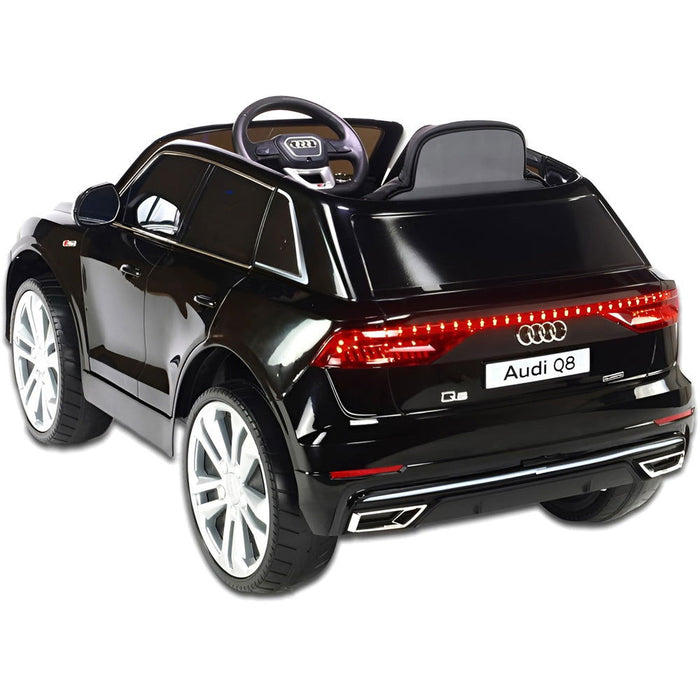 Audi Q8 Accu Auto 12 Volt + 2.4G RC (zwart) - Trapautodealer