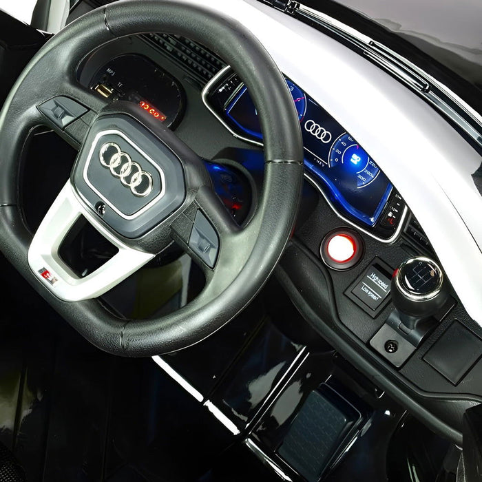 Audi Q8 Accu Auto 12 Volt + 2.4G RC (zwart) - Trapautodealer