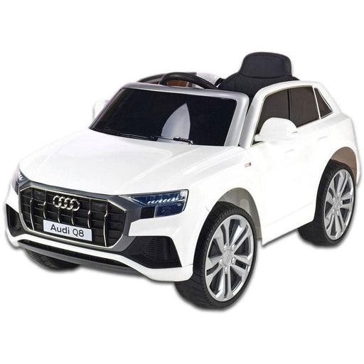 Audi Q8 Auto Voor Kinderen 12V + 2.4G RC (wit) - Trapautodealer
