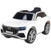 Audi Q8 Auto Voor Kinderen 12V + 2.4G RC (wit) - Trapautodealer