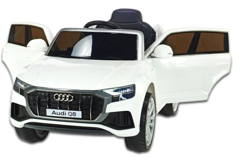Audi Q8 Auto Voor Kinderen 12V + 2.4G RC (wit) - Trapautodealer