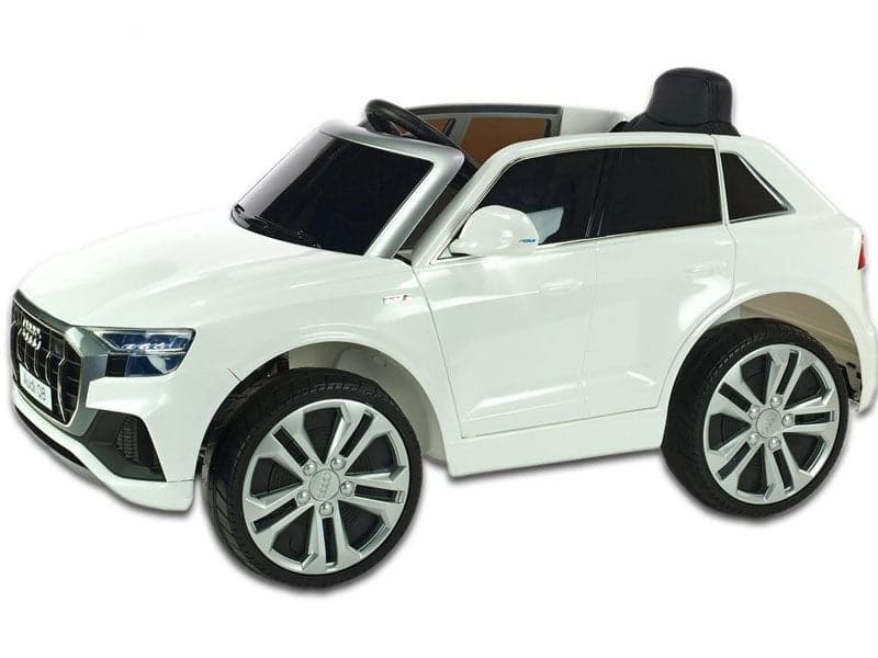 Audi Q8 Auto Voor Kinderen 12V + 2.4G RC (wit) - Trapautodealer