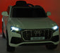 Audi Q8 Auto Voor Kinderen 12V + 2.4G RC (wit) - Trapautodealer