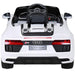 Audi R8 Spyder Kinderauto 12V + 2.4G RC (wit) - Trapautodealer