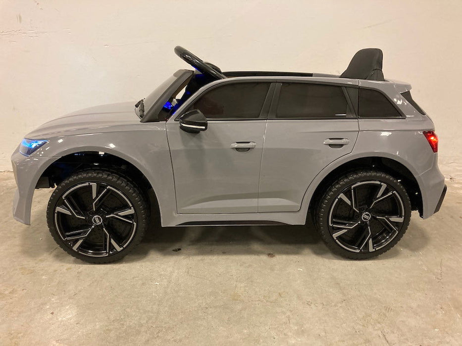 Audi RS6 Kinderauto 12 Volt + 2.4G Afstandsbediening (nardo grijs) - Trapautodealer