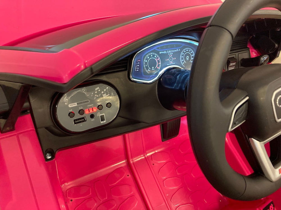 Audi RS Q8 Kinderauto 12V + 2.4G Afstandsbediening (roze) - Trapautodealer
