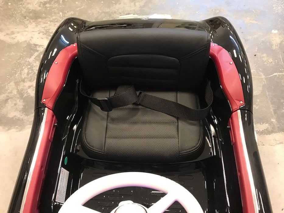 BMW 507 Oldtimer Kinderauto 12V + 2.4G Afstandsbediening (zwart) - Trapautodealer