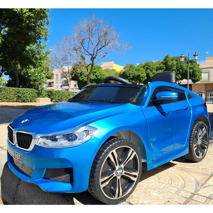 BMW 6 GT Accu Auto 12V + 2.4G RC (blauw) - Trapautodealer
