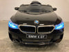 BMW 6 GT Kinderauto 12V + 2.4G Afstandsbediening (zwart) - Trapautodealer