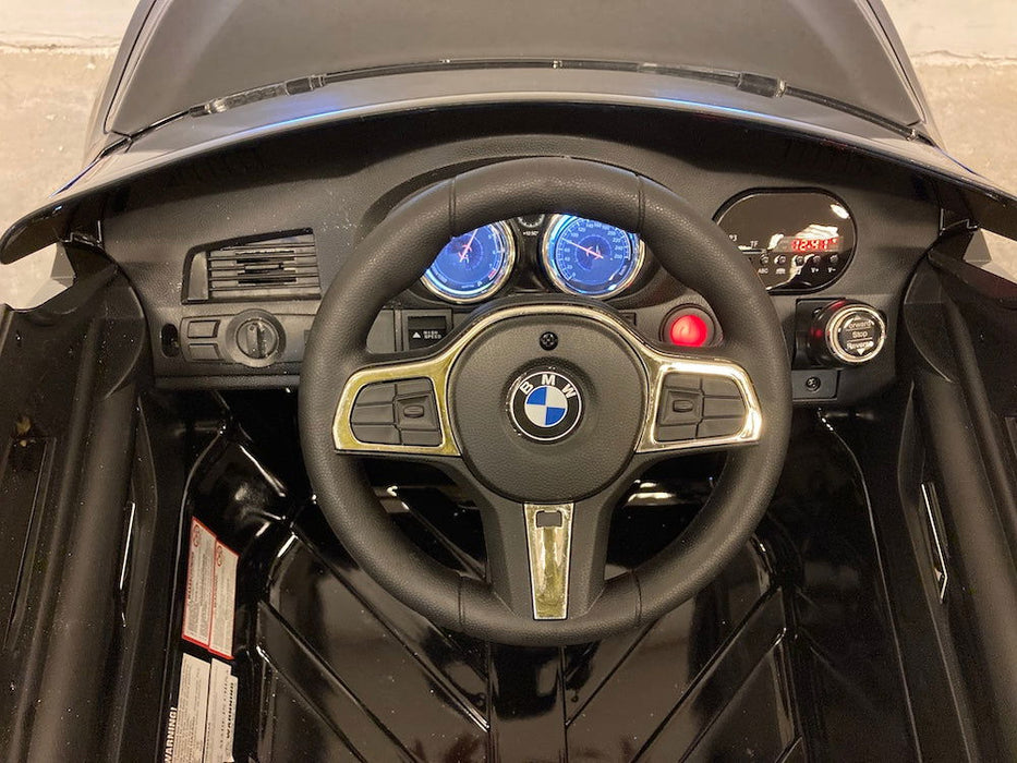BMW 6 GT Kinderauto 12V + 2.4G Afstandsbediening (zwart) - Trapautodealer