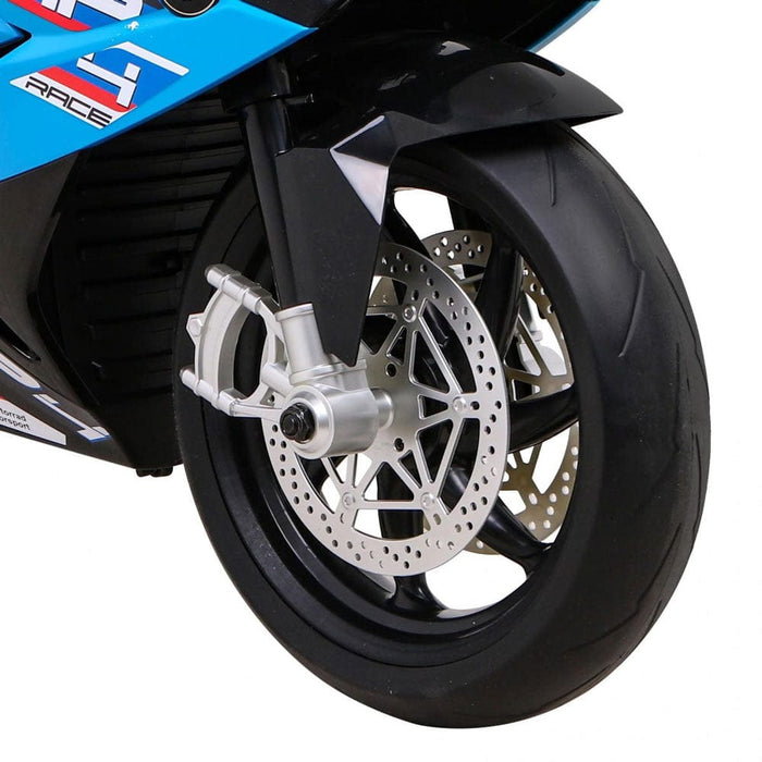 BMW HP4 Race Elektrische Kindermotor 12V (blauw) - Trapautodealer