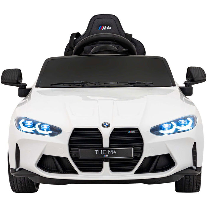 BMW M4 Competition Accu Auto 12 Volt + 2.4G RC (wit) - Trapautodealer