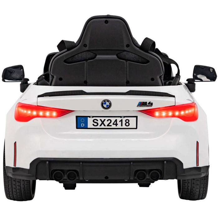 BMW M4 Competition Accu Auto 12 Volt + 2.4G RC (wit) - Trapautodealer