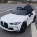 BMW M4 Competition Accu Auto 12 Volt + 2.4G RC (wit) - Trapautodealer