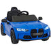 BMW M4 Competition Auto voor Kinderen 12V + 2.4G Afstandsbediening (blauw) - Trapautodealer