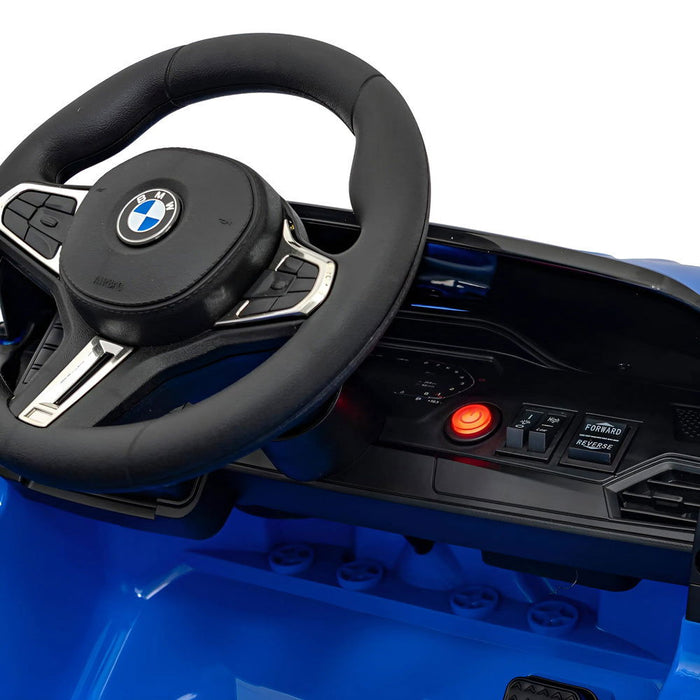 BMW M4 Competition Auto voor Kinderen 12V + 2.4G Afstandsbediening (blauw) - Trapautodealer