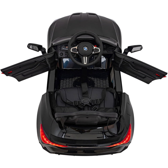 BMW M4 Competition Elektrische Kinderauto 12V + 2.4G RC (zwart) - Trapautodealer