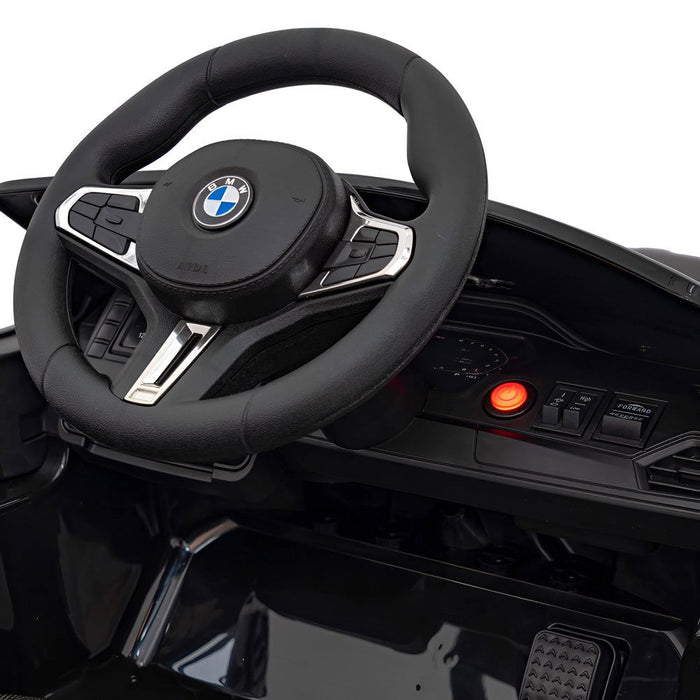 BMW M4 Competition Elektrische Kinderauto 12V + 2.4G RC (zwart) - Trapautodealer