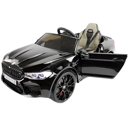 BMW M5 Elektrische Kinderauto 24V + 2.4G RC (zwart + MP4) - Trapautodealer