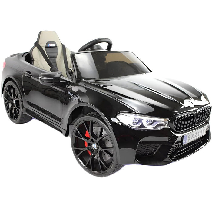 BMW M5 Elektrische Kinderauto 24V + 2.4G RC (zwart + MP4) - Trapautodealer