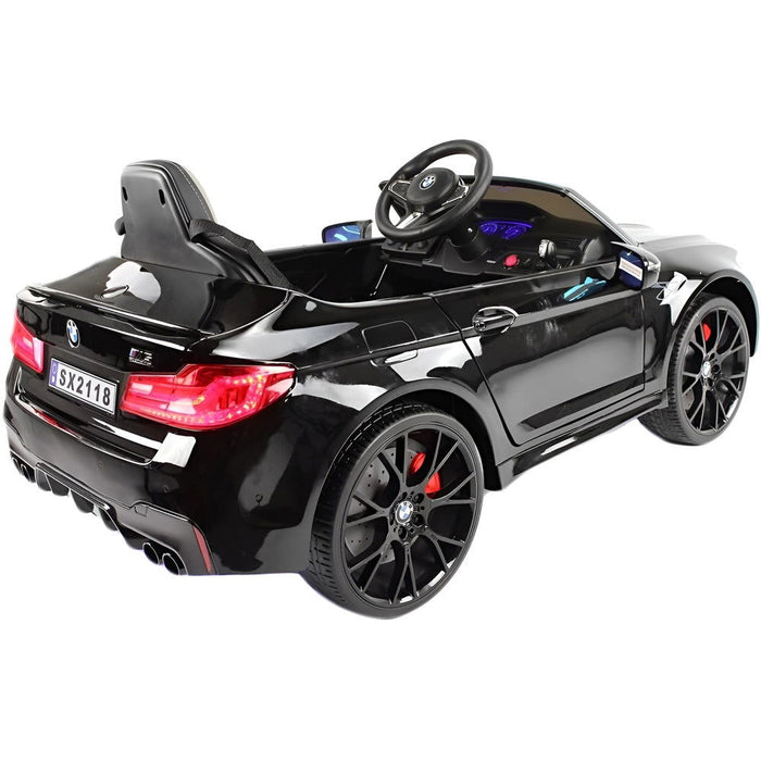 BMW M5 Elektrische Kinderauto 24V + 2.4G RC (zwart + MP4) - Trapautodealer
