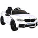 BMW M5 Elektrische Speelgoedauto 24V + 2.4G RC (wit) - Trapautodealer