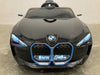 BMW i4 Elektrische kinderauto 12V  + 2.4G RC zwart metallic - Trapautodealer