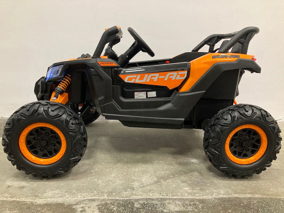 Beach Buggy X3 4WD 1-Persoons Kinderjeep 12V + 2.4G RC (oranje) - Trapautodealer