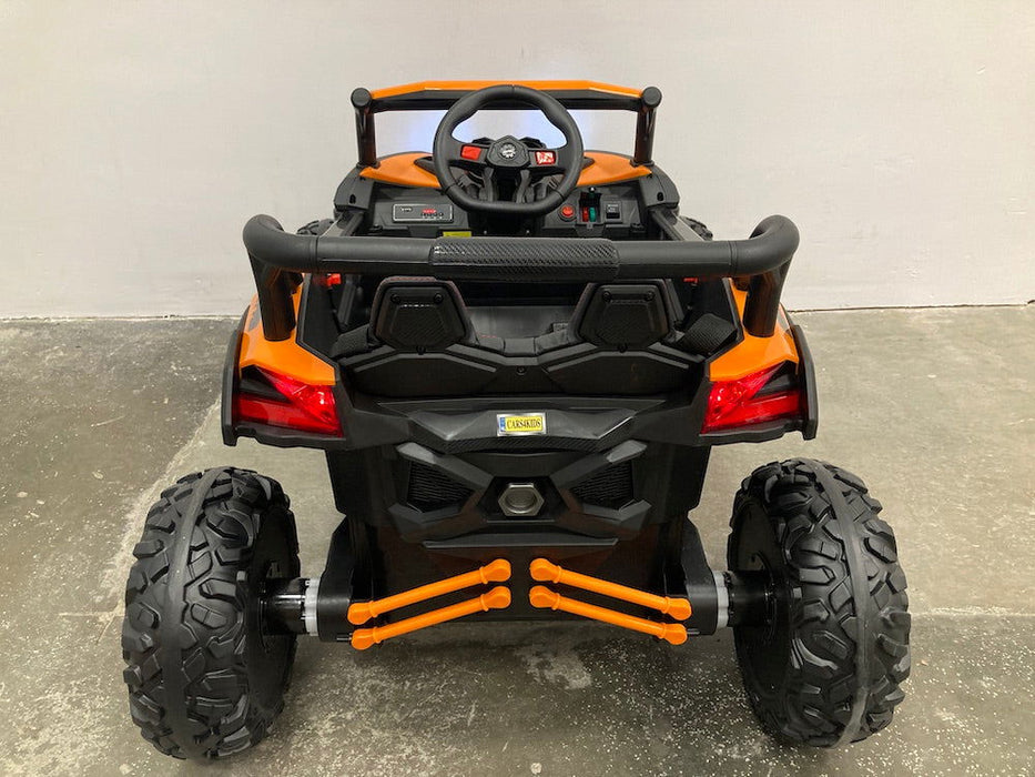 Beach Buggy X3 4WD 1-Persoons Kinderjeep 12V + 2.4G RC (oranje) - Trapautodealer