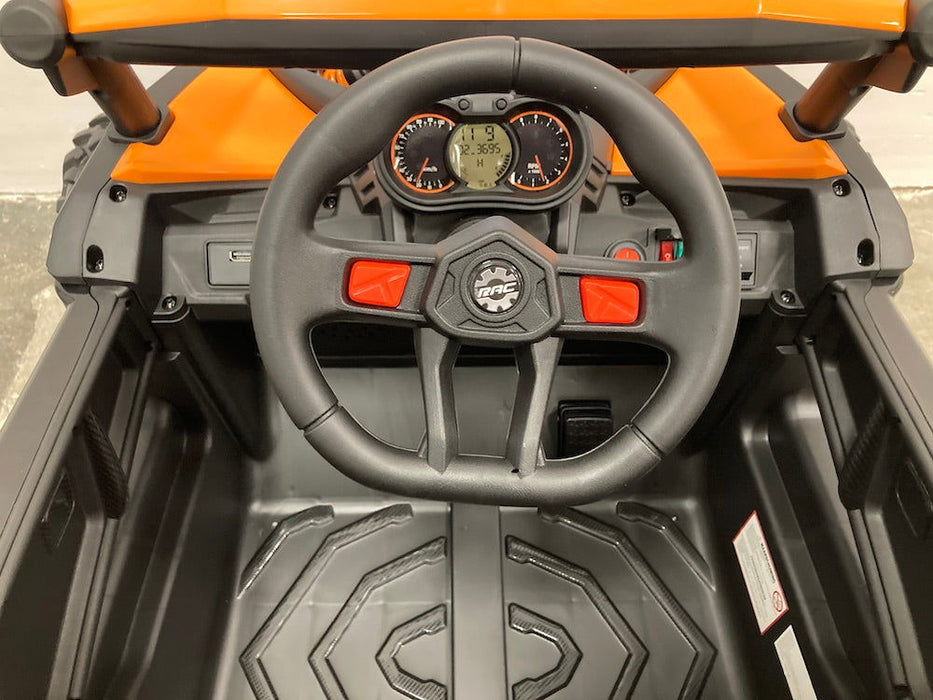 Beach Buggy X3 4WD 1-Persoons Kinderjeep 12V + 2.4G RC (oranje) - Trapautodealer