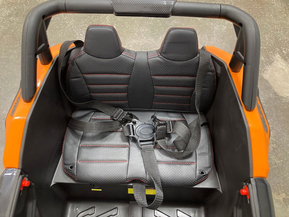 Beach Buggy X3 4WD 1-Persoons Kinderjeep 12V + 2.4G RC (oranje) - Trapautodealer