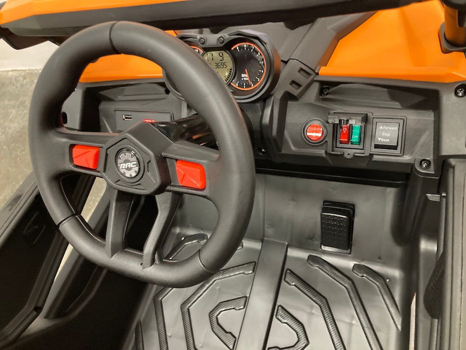 Beach Buggy X3 4WD 1-Persoons Kinderjeep 12V + 2.4G RC (oranje) - Trapautodealer