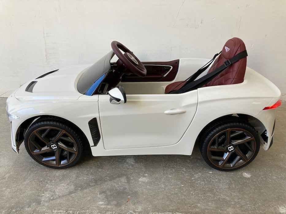 Bentley Bacalar Kinderauto 12V + 2.4G RC (creme wit) - Trapautodealer