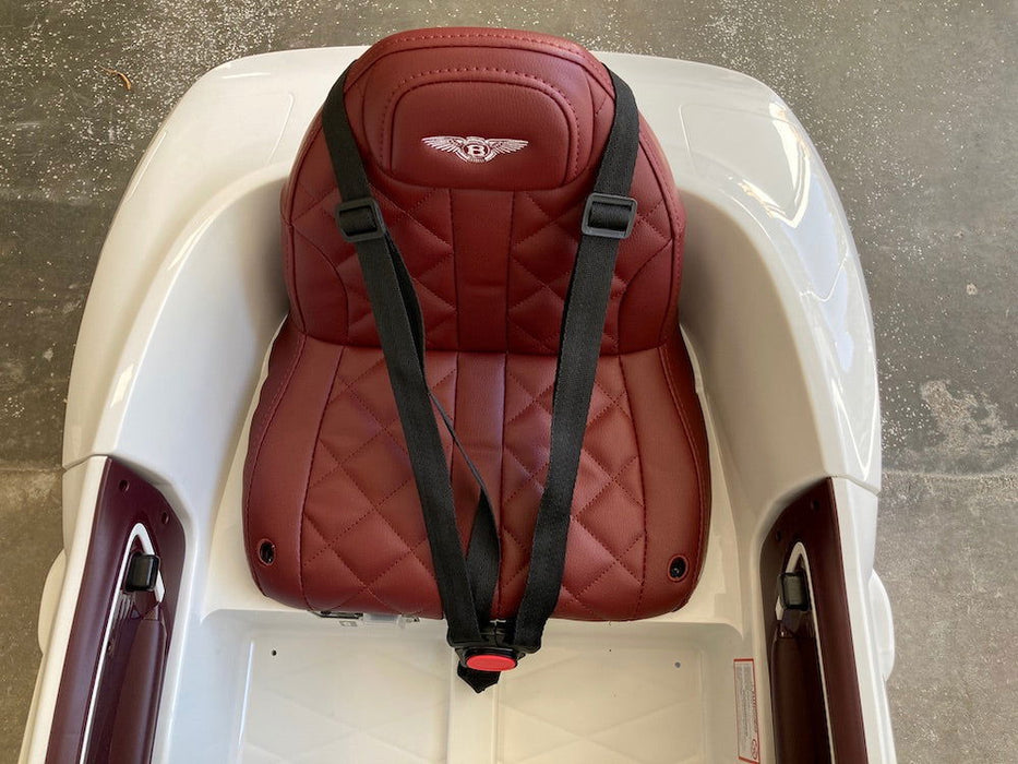 Bentley Bacalar Kinderauto 12V + 2.4G RC (creme wit) - Trapautodealer