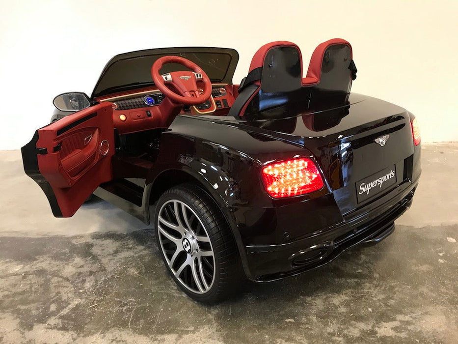 Bentley Continental Supersports Kinderauto 12V + 2.4G RC (zwart) - Trapautodealer
