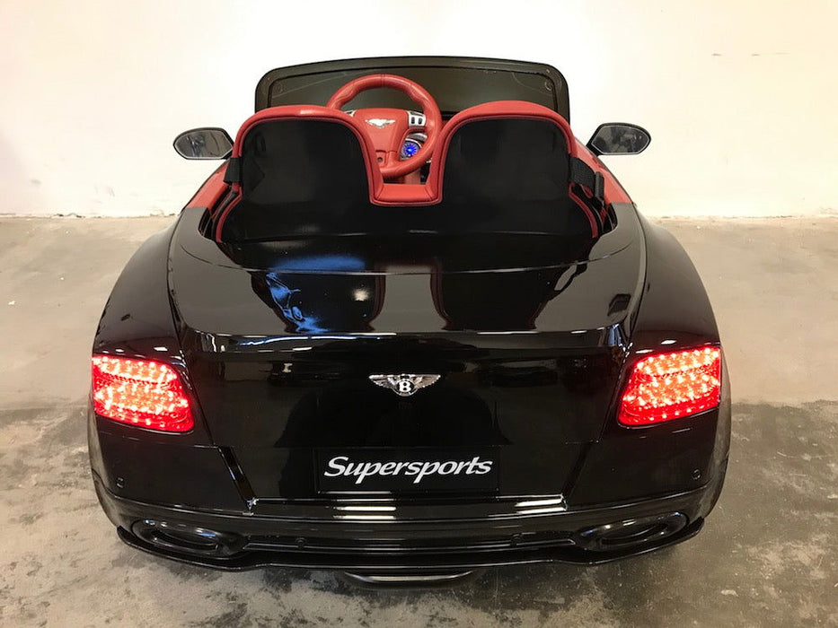 Bentley Continental Supersports Kinderauto 12V + 2.4G RC (zwart) - Trapautodealer