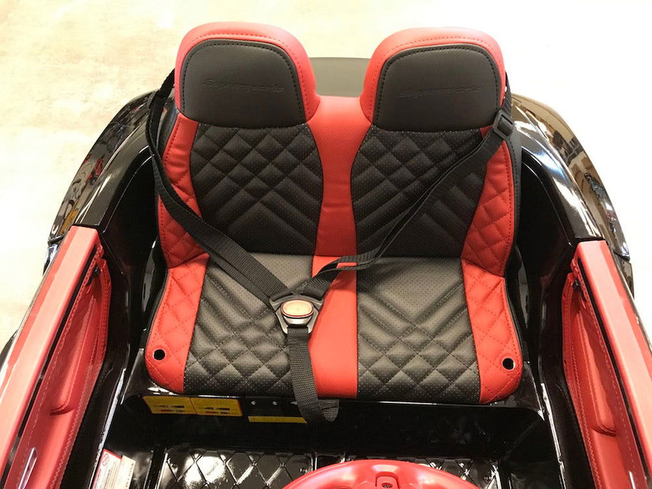 Bentley Continental Supersports Kinderauto 12V + 2.4G RC (zwart) - Trapautodealer