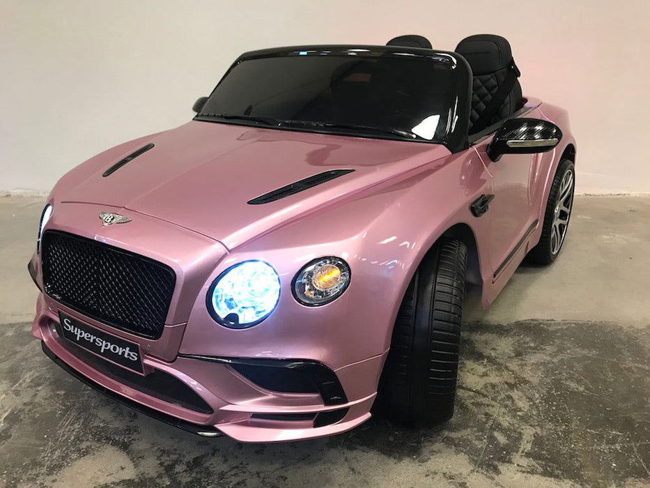Bentley Continental Supersports Speelgoed Auto 12 Volt + 2.4G RC (roze) - Trapautodealer